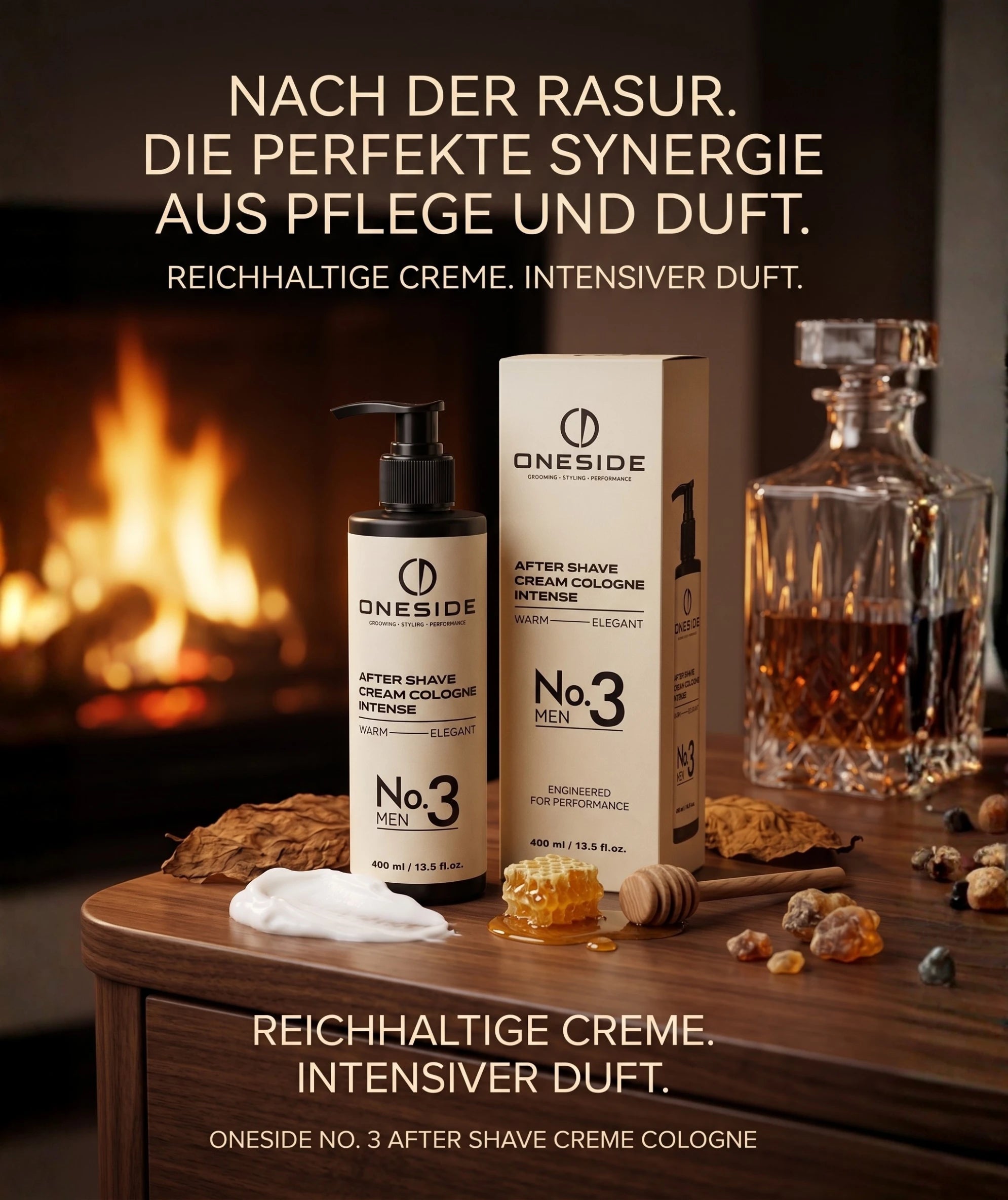ONESIDE After Shave Cream Cologne No. 3 - Warm Elegant