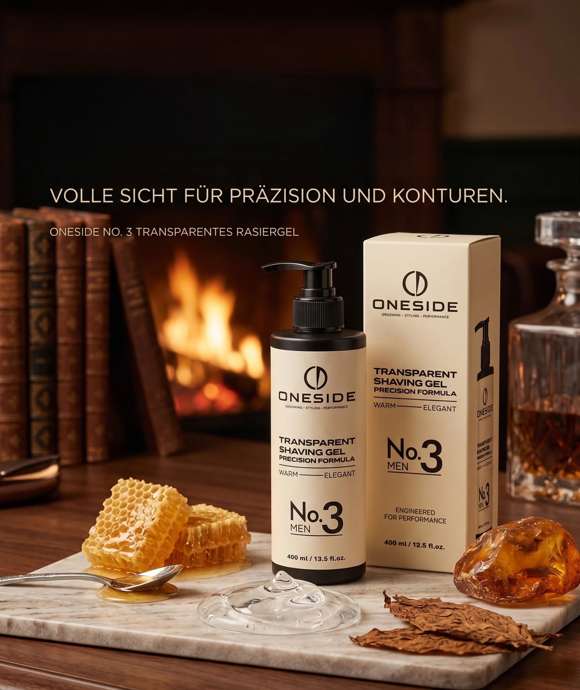ONESIDE Transparent Shaving Gel No. 3 - Warm Elegant