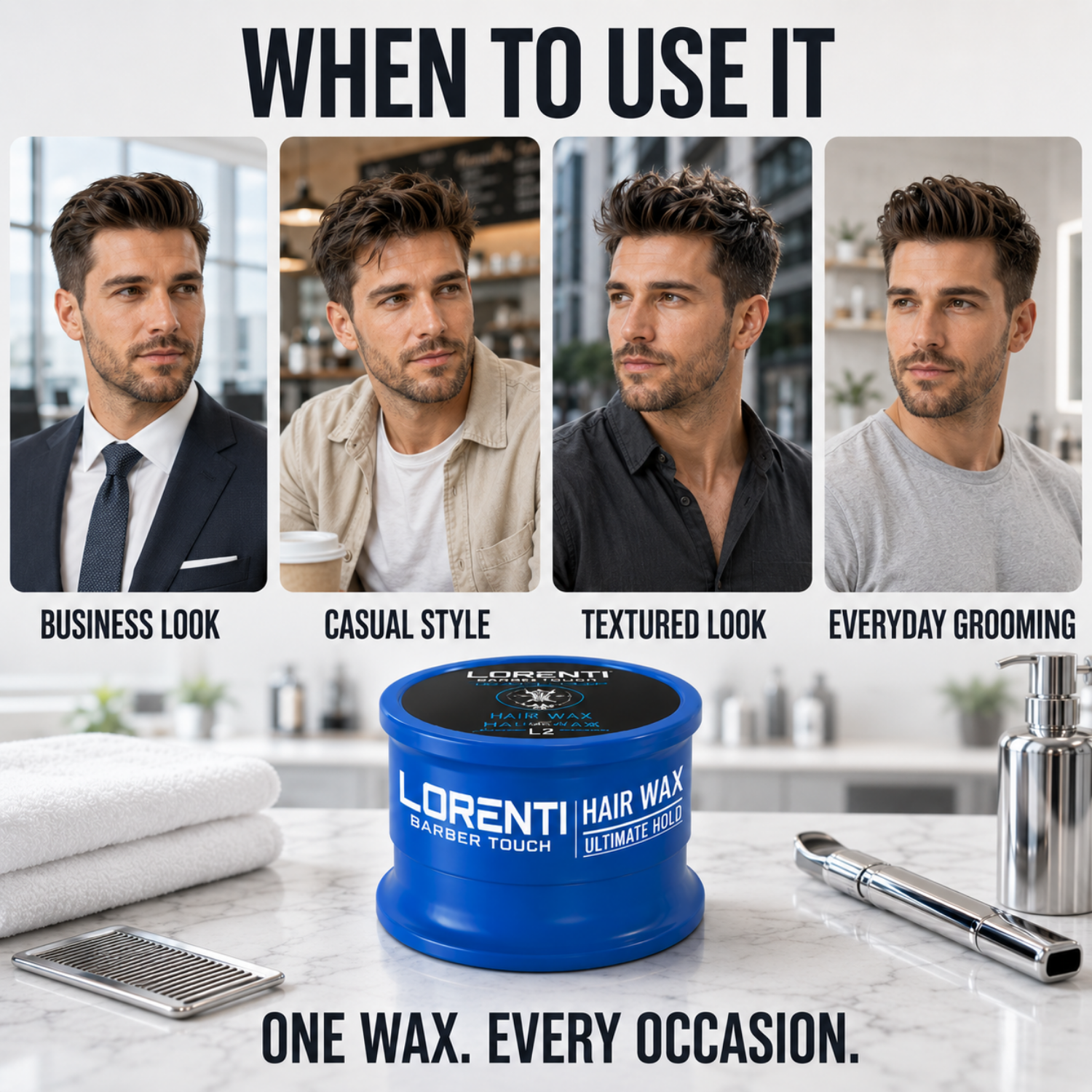 Lorenti Hair Wax L2 Ultimate Hold – Extra Starkes Haarwachs 150ml
