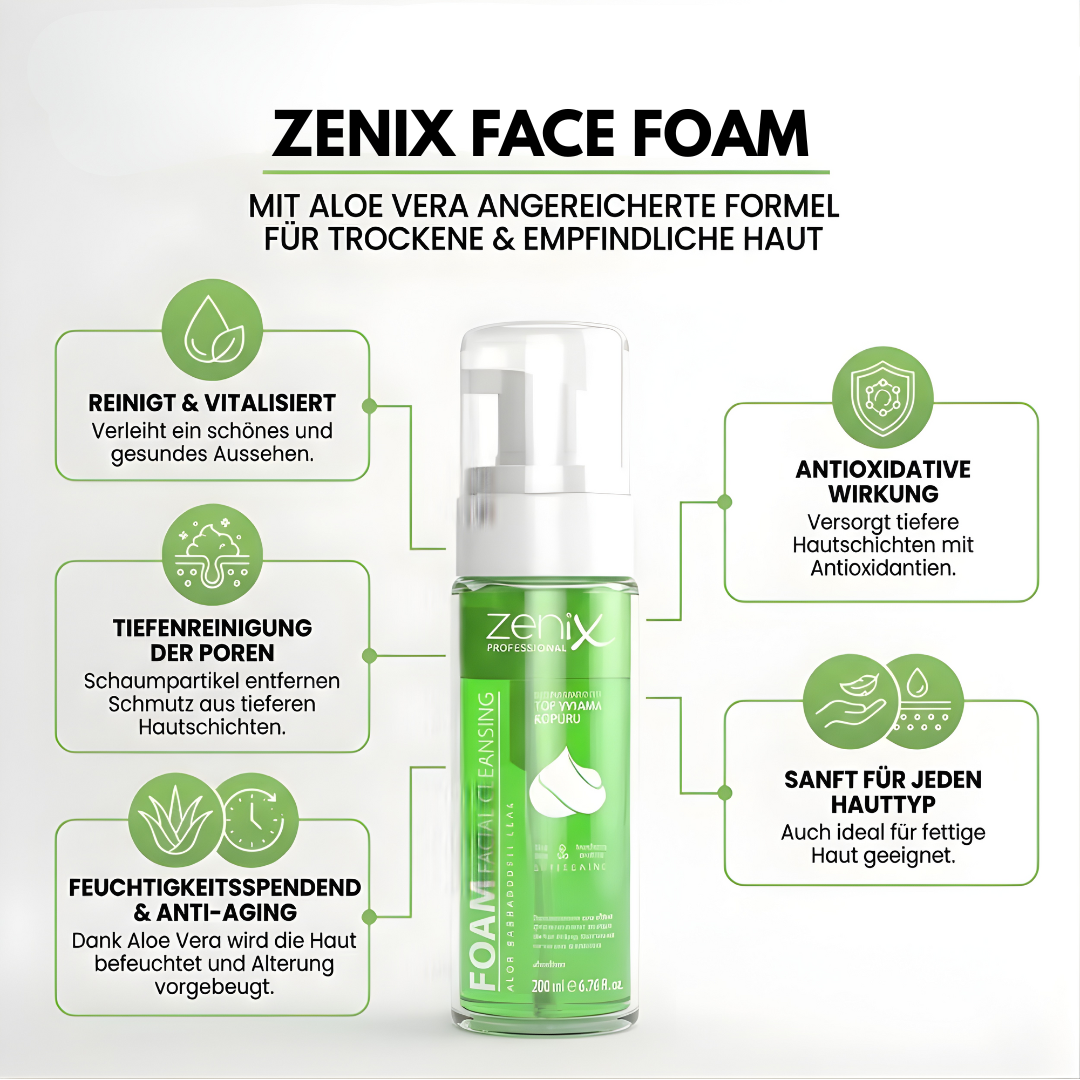 ZENIX MEN CARE BUNDLE: bestehend aus Face Foam, Wax Foam, Tonerdmaske, Haarshampoo