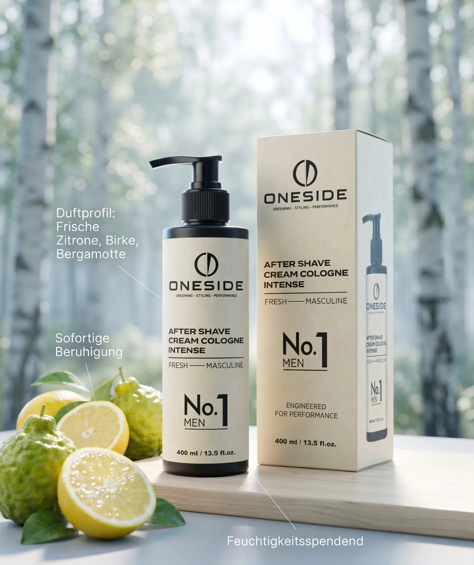 ONESIDE After Shave Cream Cologne No. 1 - Fresh Masculine
