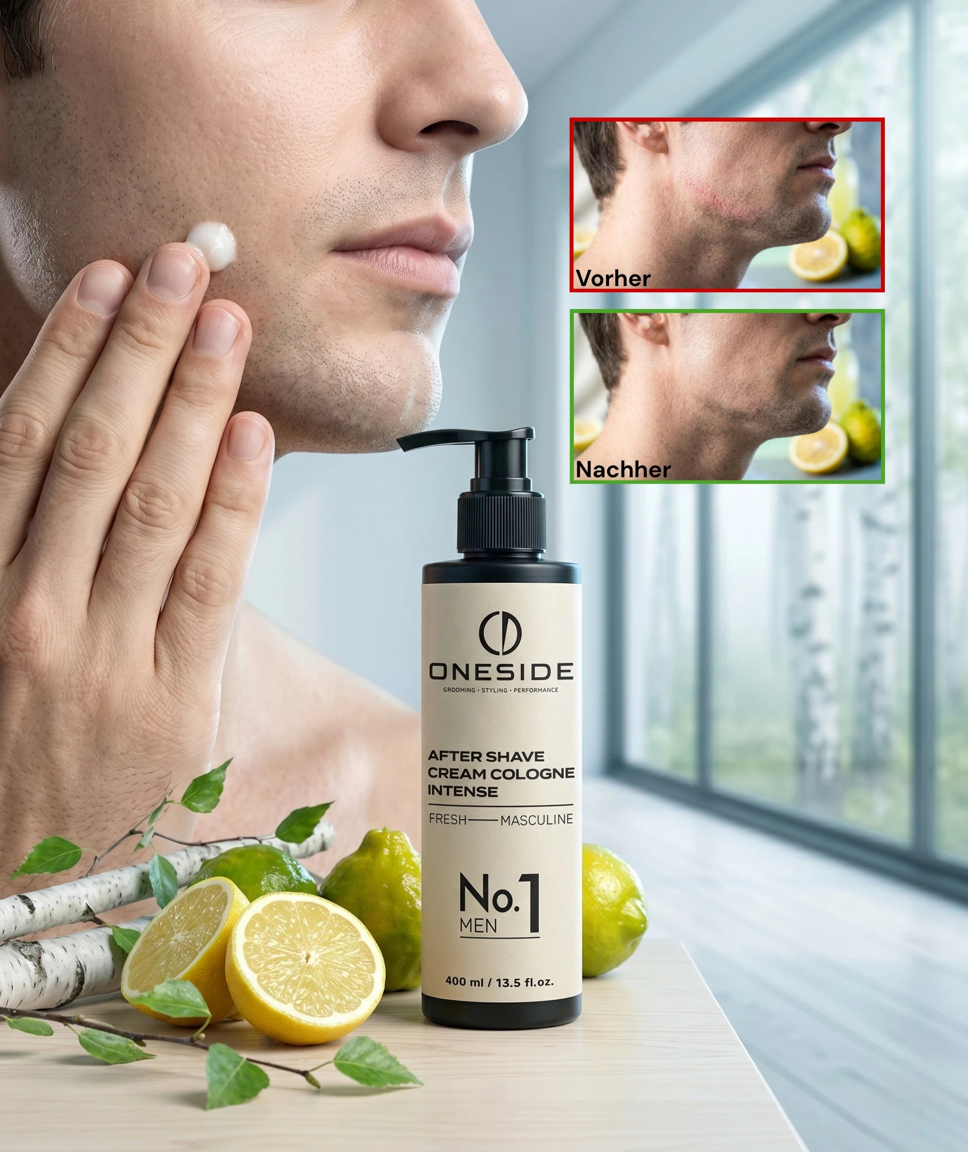 ONESIDE After Shave Cream Cologne No. 1 - Fresh Masculine