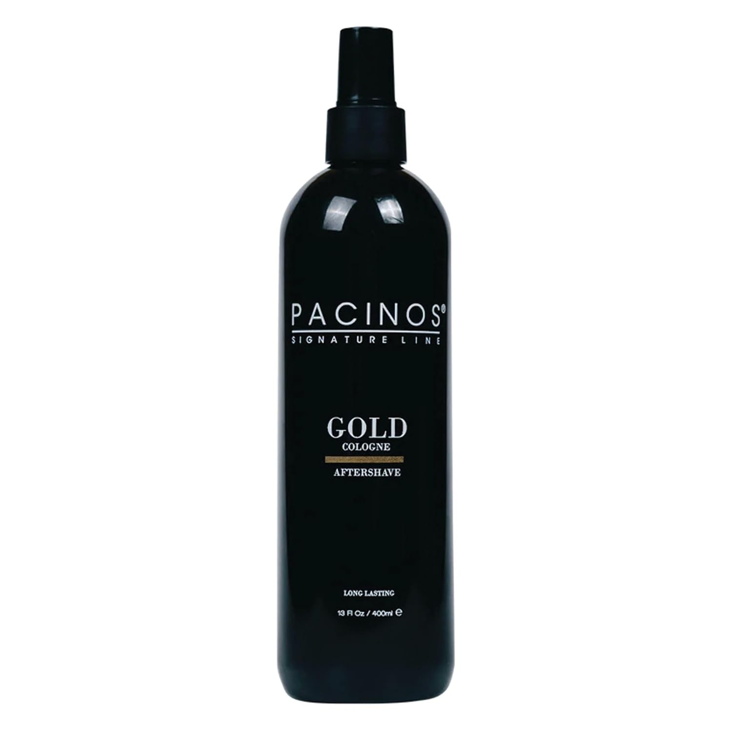 Pacinos Gold Cologne Aftershave Men 400ml - After Shave Herren Spray - Rasur Duftwasser Frisch-Würzig - Barber Eau de Cologne mit praktischen Pump-Spender - bodyspray Herren, EDC - herrendüfte