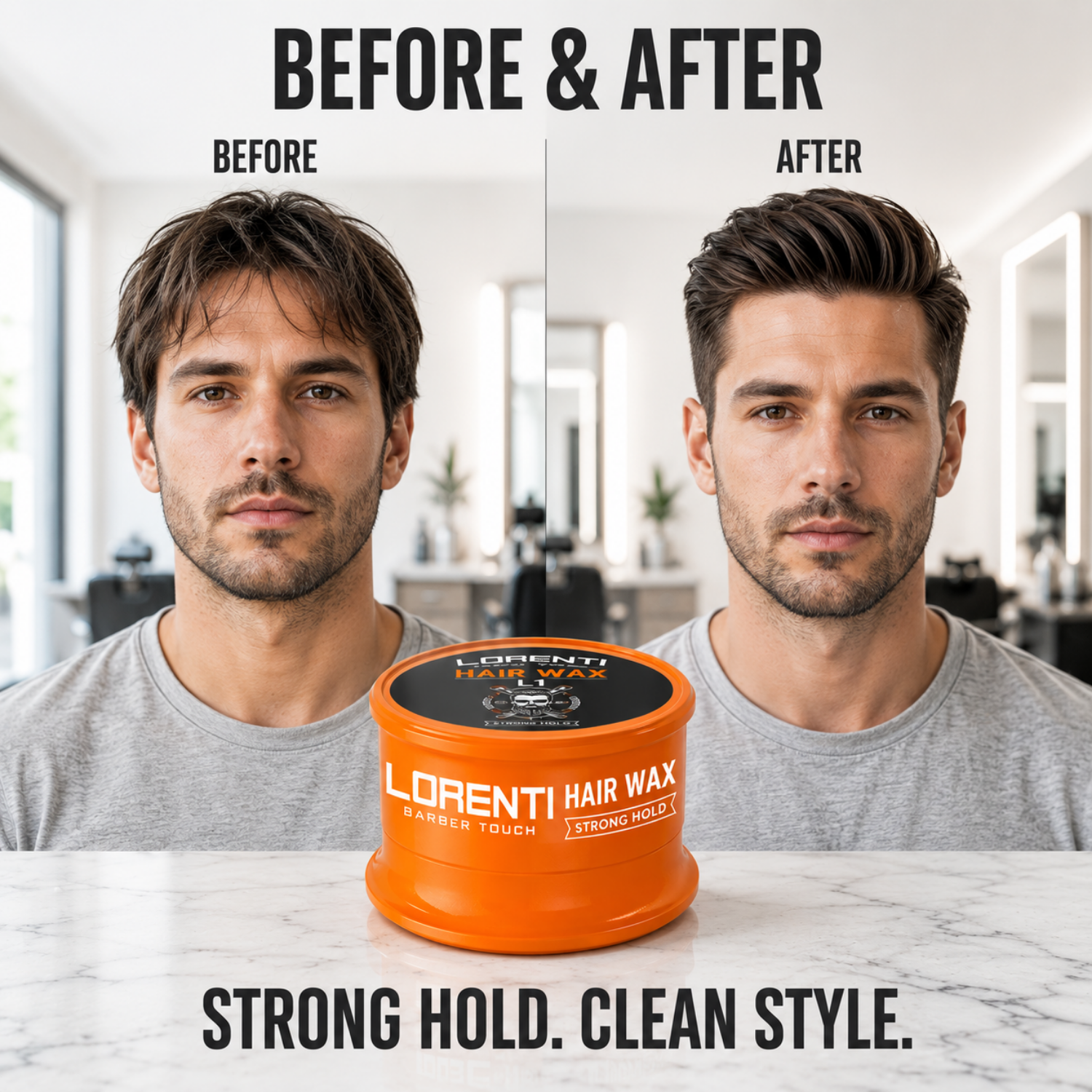 Lorenti Hair Wax L1 Strong Hold – Starkes Haarwachs für Herren 150ml