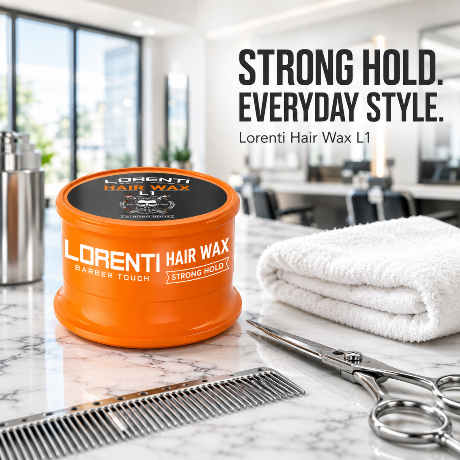Lorenti Hair Wax L1 Strong Hold – Starkes Haarwachs für Herren 150ml