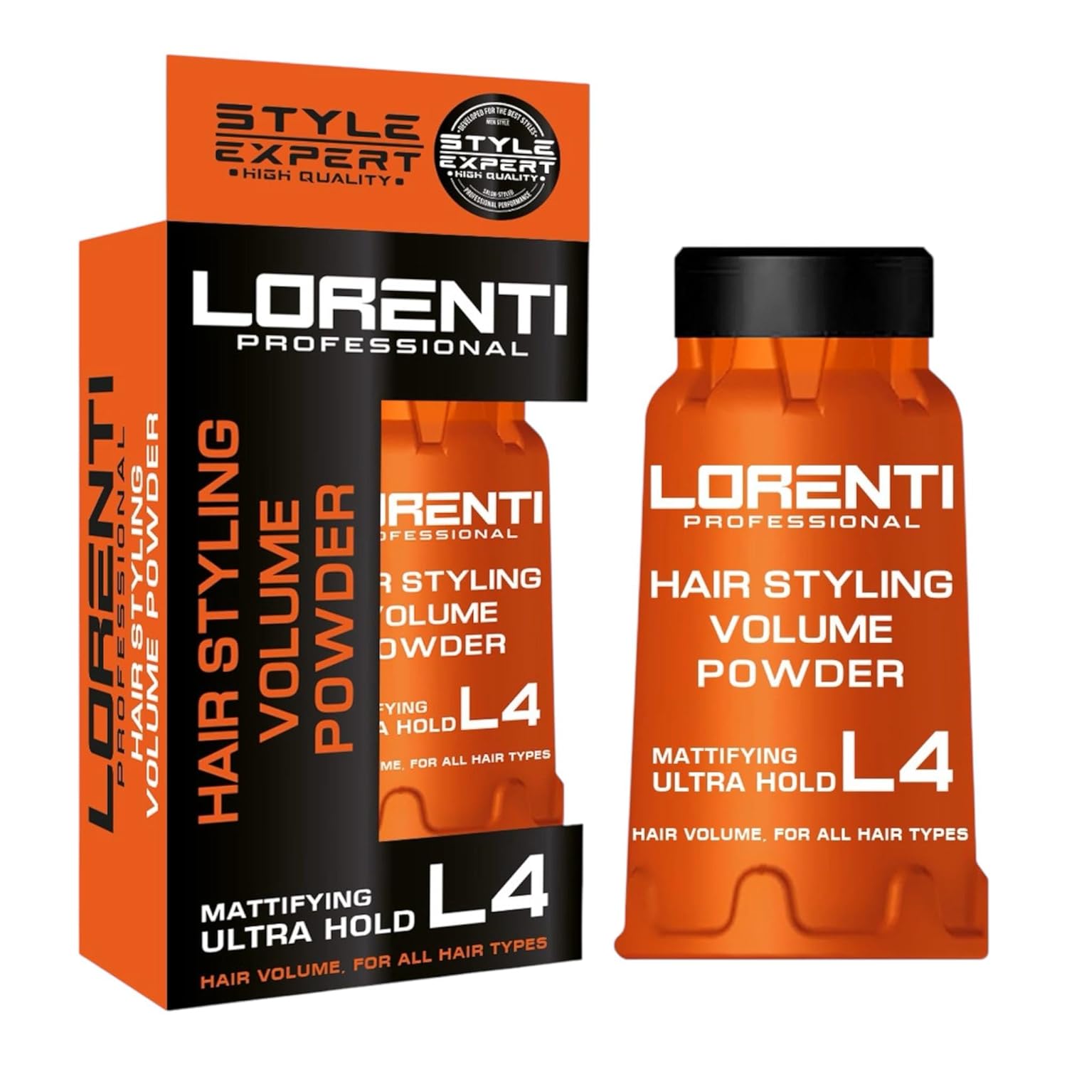 Lorenti Professional Hair Styling Volume Powder Set L1–L4 – Light, Medium, Strong & Ultra Hold | Mattifying Volumenpuder für alle Haartypen | 30 g