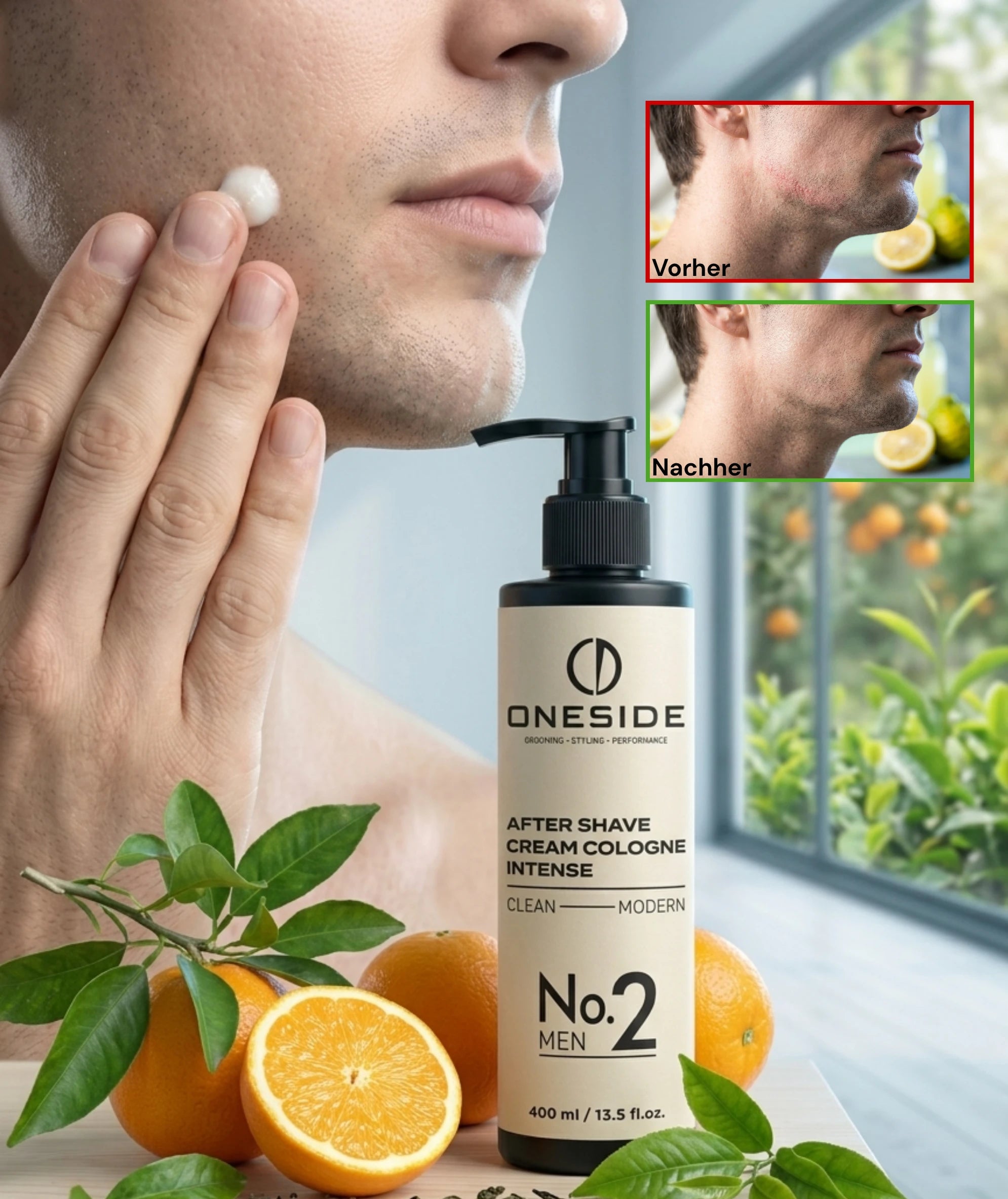 ONESIDE After Shave Cream Cologne No. 2 - Clean Modern