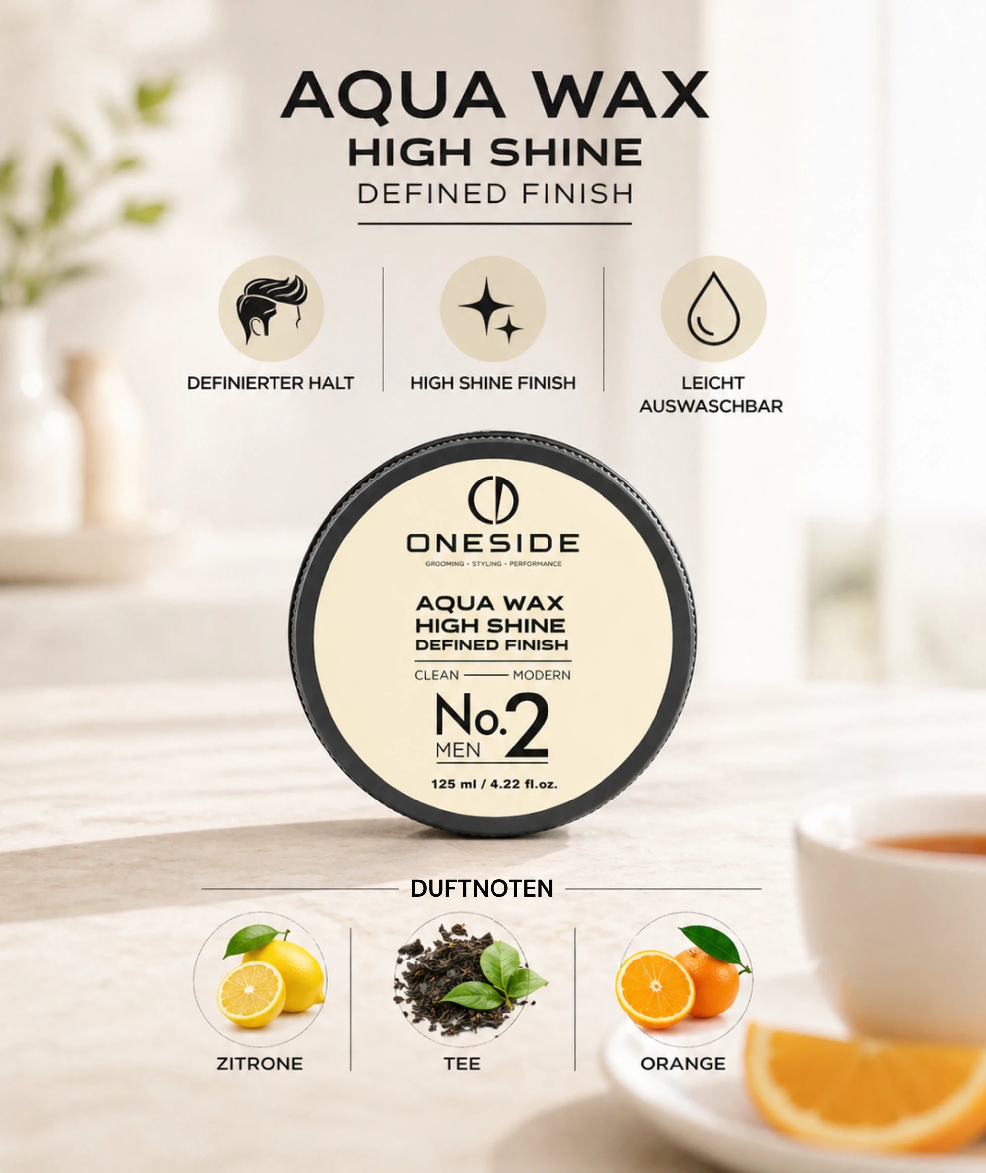 ONESIDE Aqua Wax High Shine No. 2 - Defined Finish