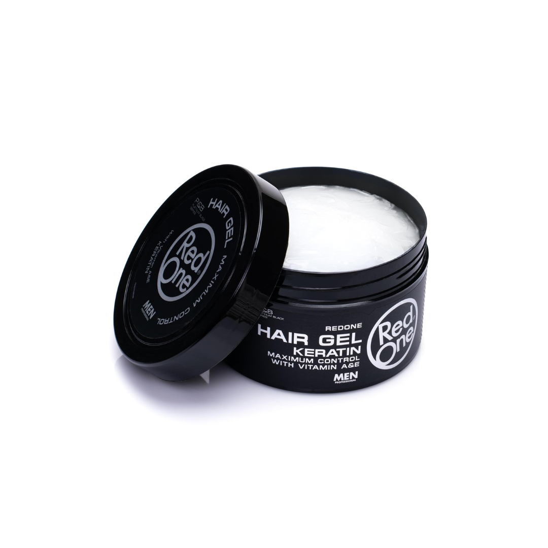 Redone Keratin, Argan Oil & Bubblegum Haargel 400 ml – Ultra starker Halt Styling-Gel mit hydrolysiertem Keratin & Vitamin