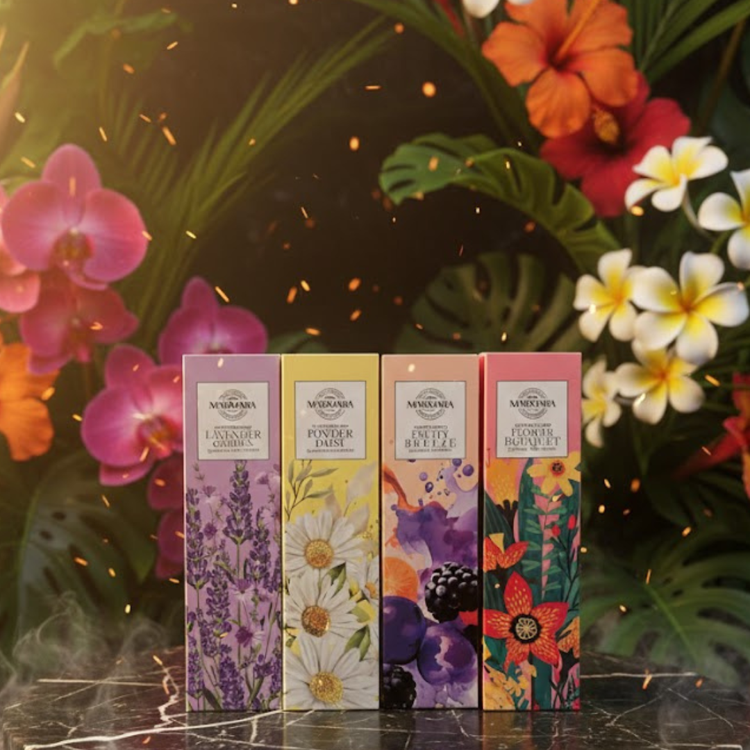 MARMARA Raumduft Lavender Garden, Powder Daisy, Fruity Breeze & Flower Bouquet 100ml