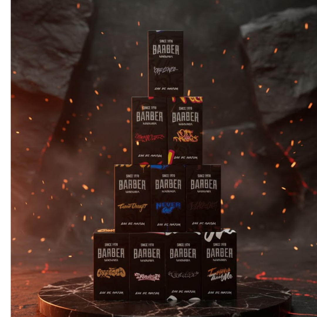 BARBER MARMARA EAU DE PARFUME 100 ML OVERDOSE, OFFLINE, HANGOVER, GAME CHANGER, BLACKOUT, IMPOSSIBLE, OBSESSED,NEVER QUIT, I WANNA THANK ME, OFF THE RECORD