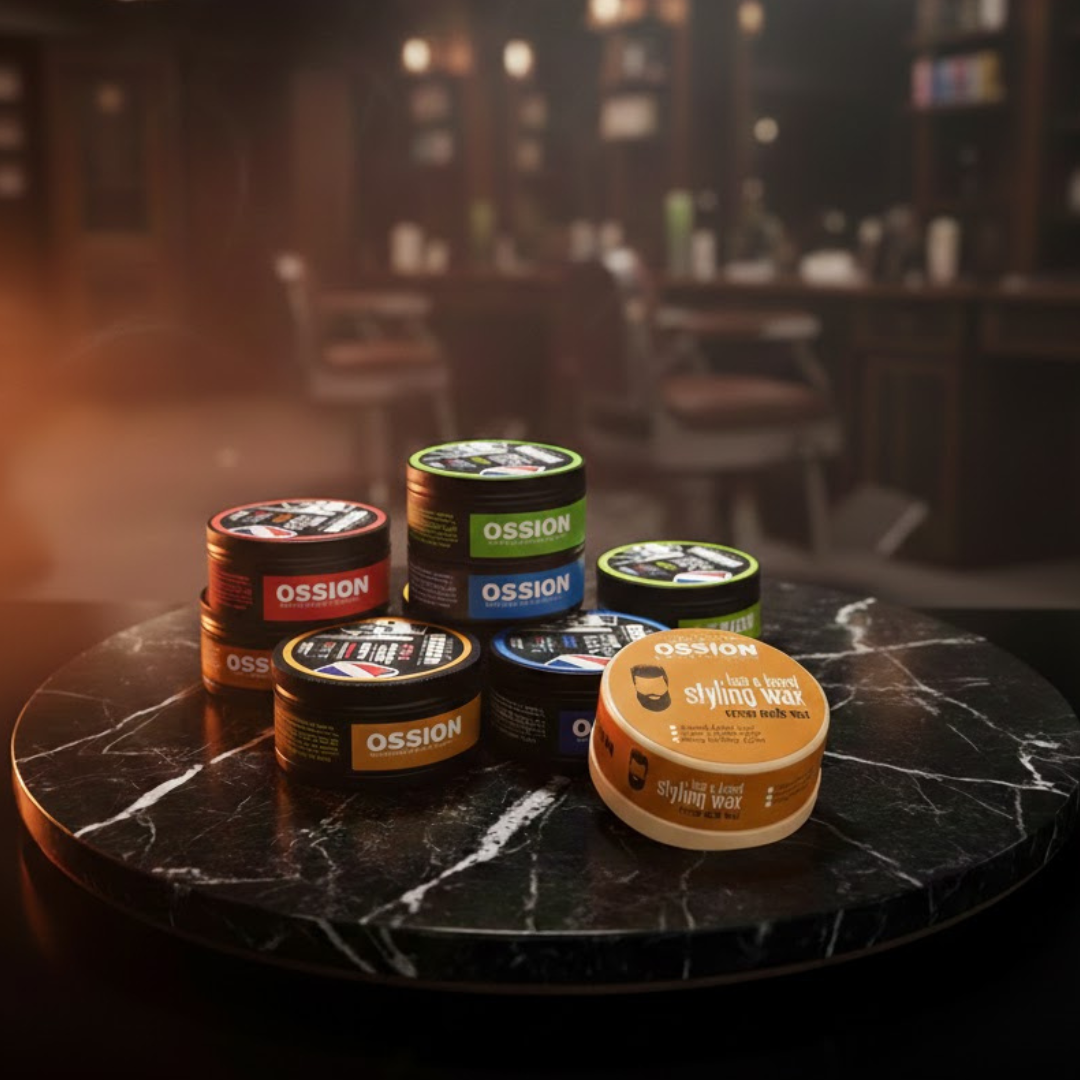 Ossion Premium Barber Line Hair Gel Wax Mega, Ultra, Medium, Extra, Matte, Beard & Hair Wax 150ml / 175ml