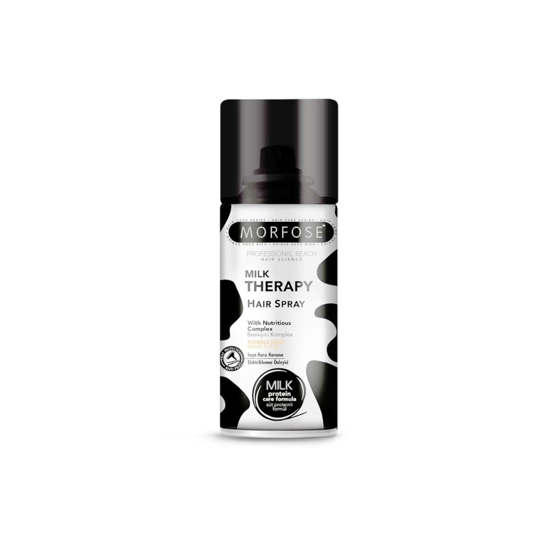 Morfose Hair Spray Mega Strong, Ultra Strong, Extra Strong, Vegan Olive Oil, Deep Freeze, Milk Therapy & Creamy Mousse Milk Therapy, Ultra Strong, Extra Strong