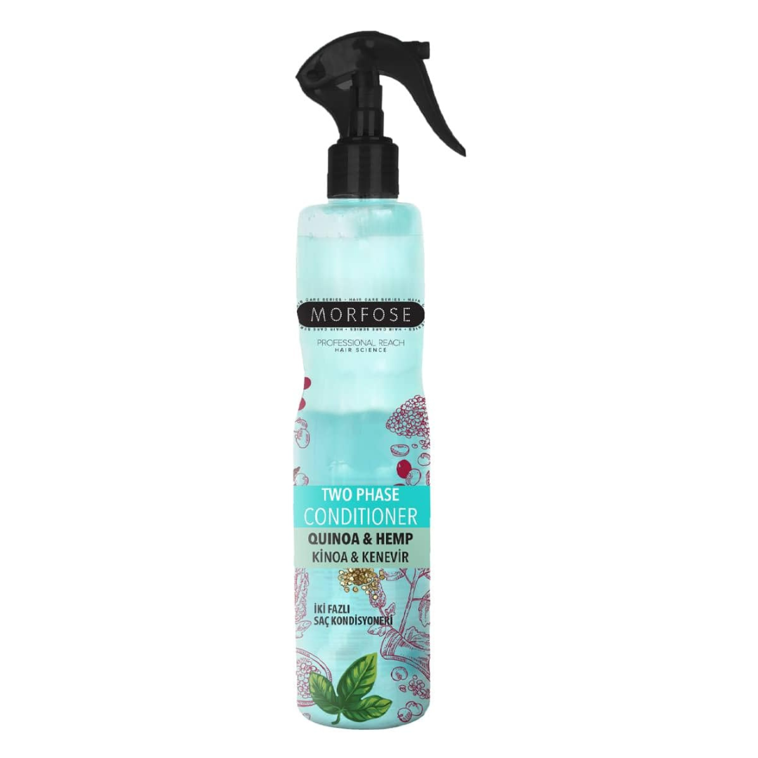 Morfose 2 Phase Conditioner Argan, Milk & Honey, Supreme, Quinoa & Hemp, Milk Therapy, Keratin, Biotin, Collagen, Amino Keratin 400 ml