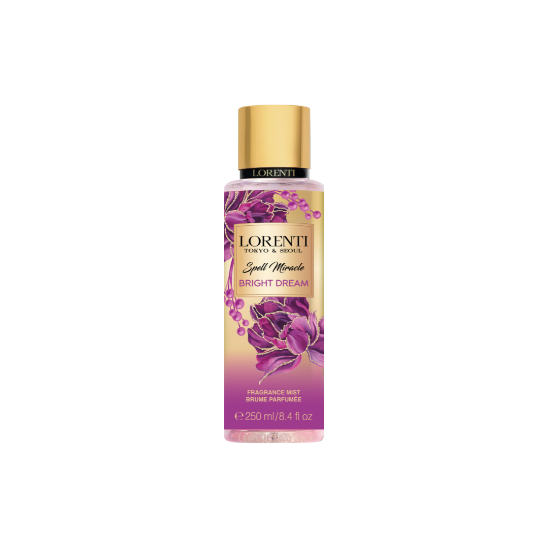 LORENTI TOKYO & SEOUL Body Mist Spray 250 ml Love Wonder, Bright Dream, Aqua Glow, Memorable, Remarkable, Golden Vanilla