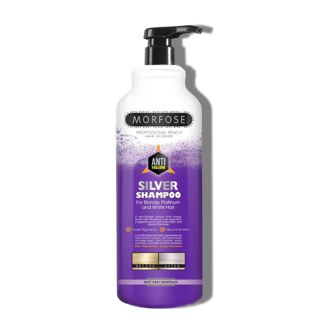 Morfose Hair Shampoo Keratin, Collagen, Argan, Biotin, Milk Therapy, Silver – Feuchtigkeit & Pflege 1000 ml