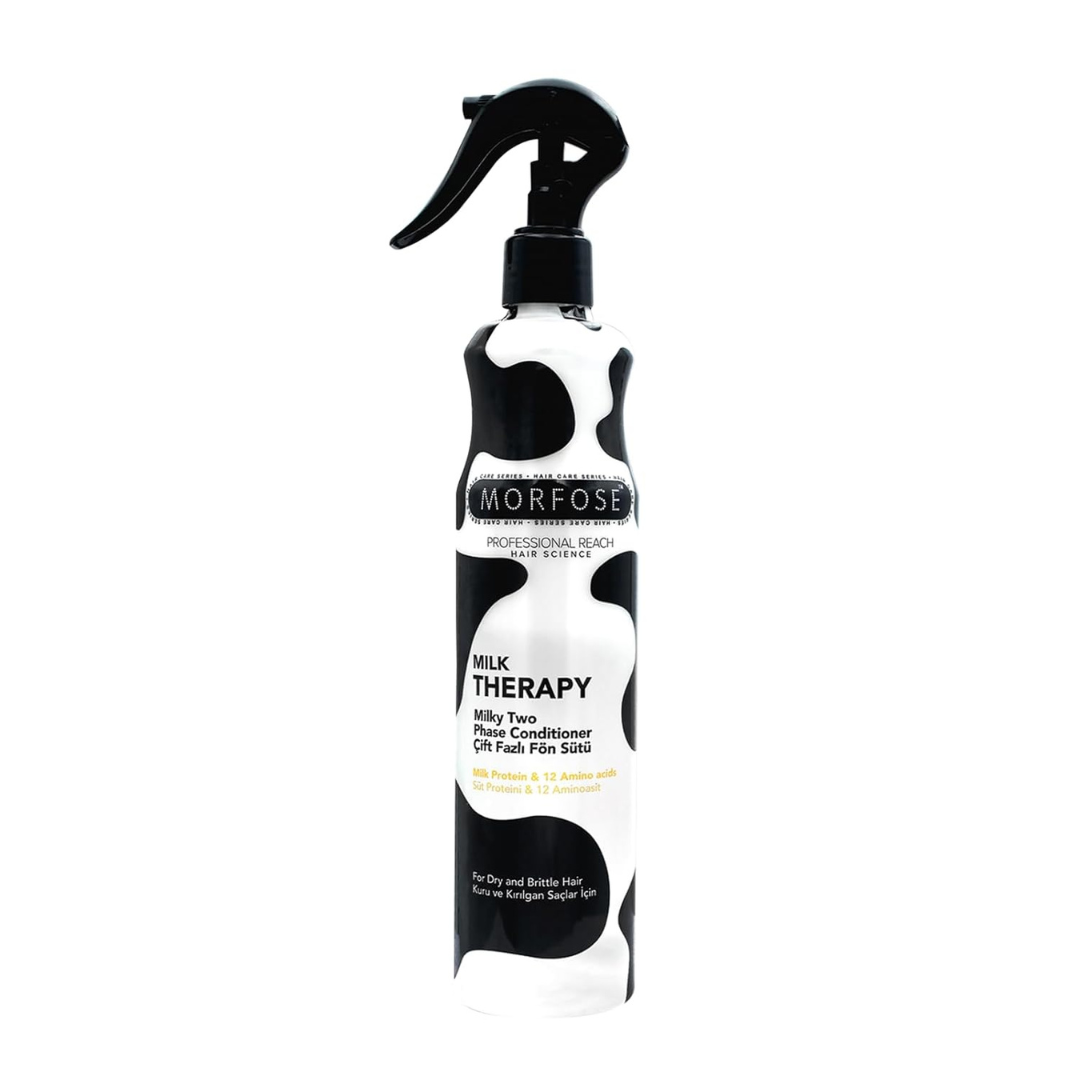 Morfose 2 Phase Conditioner Argan, Milk & Honey, Supreme, Quinoa & Hemp, Milk Therapy, Keratin, Biotin, Collagen, Amino Keratin 400 ml