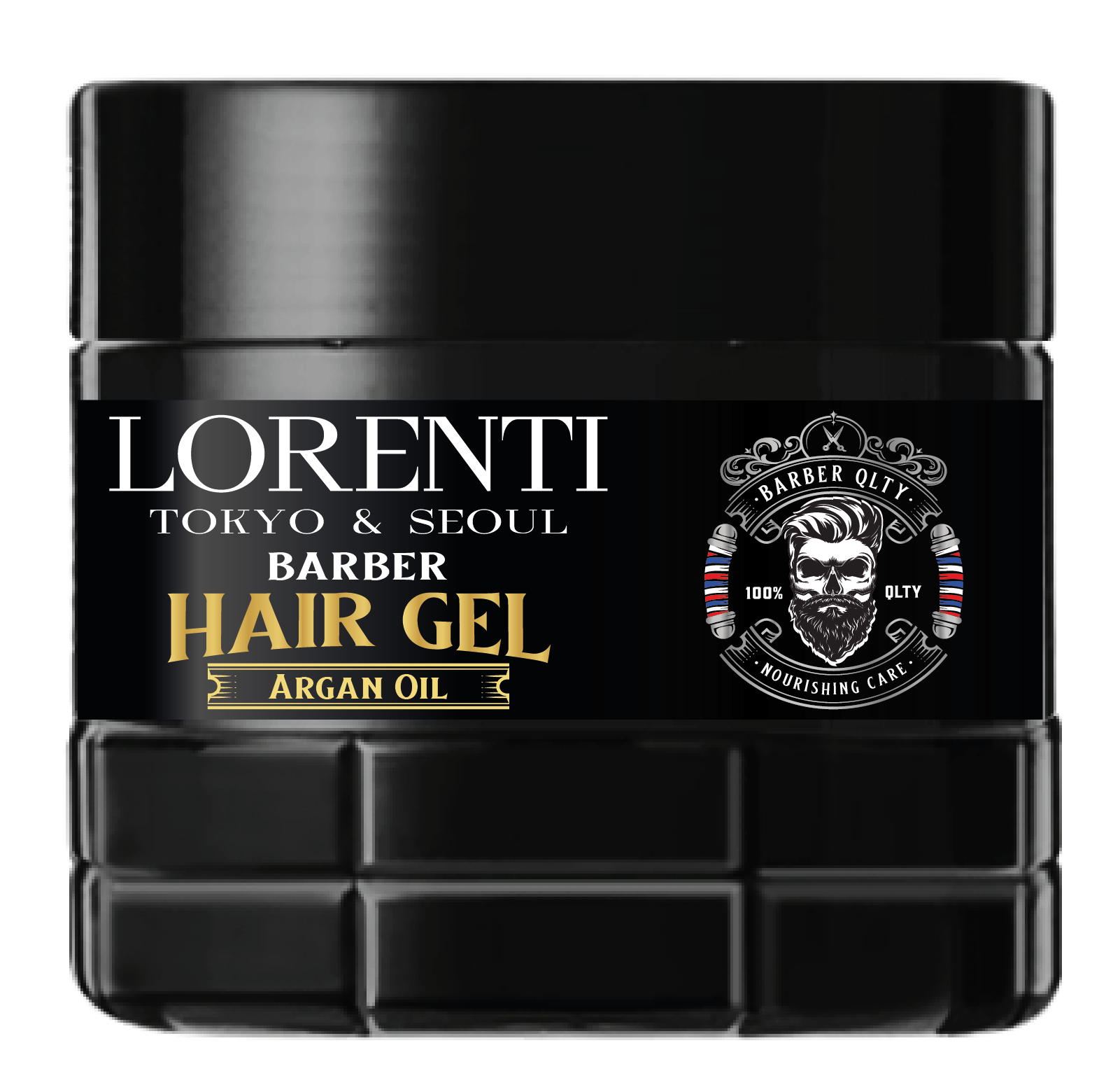 LORENTI TOKYO & SEOUL Barber Hair Styling Gel KERATIN, GUMMY HOLD, ARGAN OIL, BIOTIN 500ml
