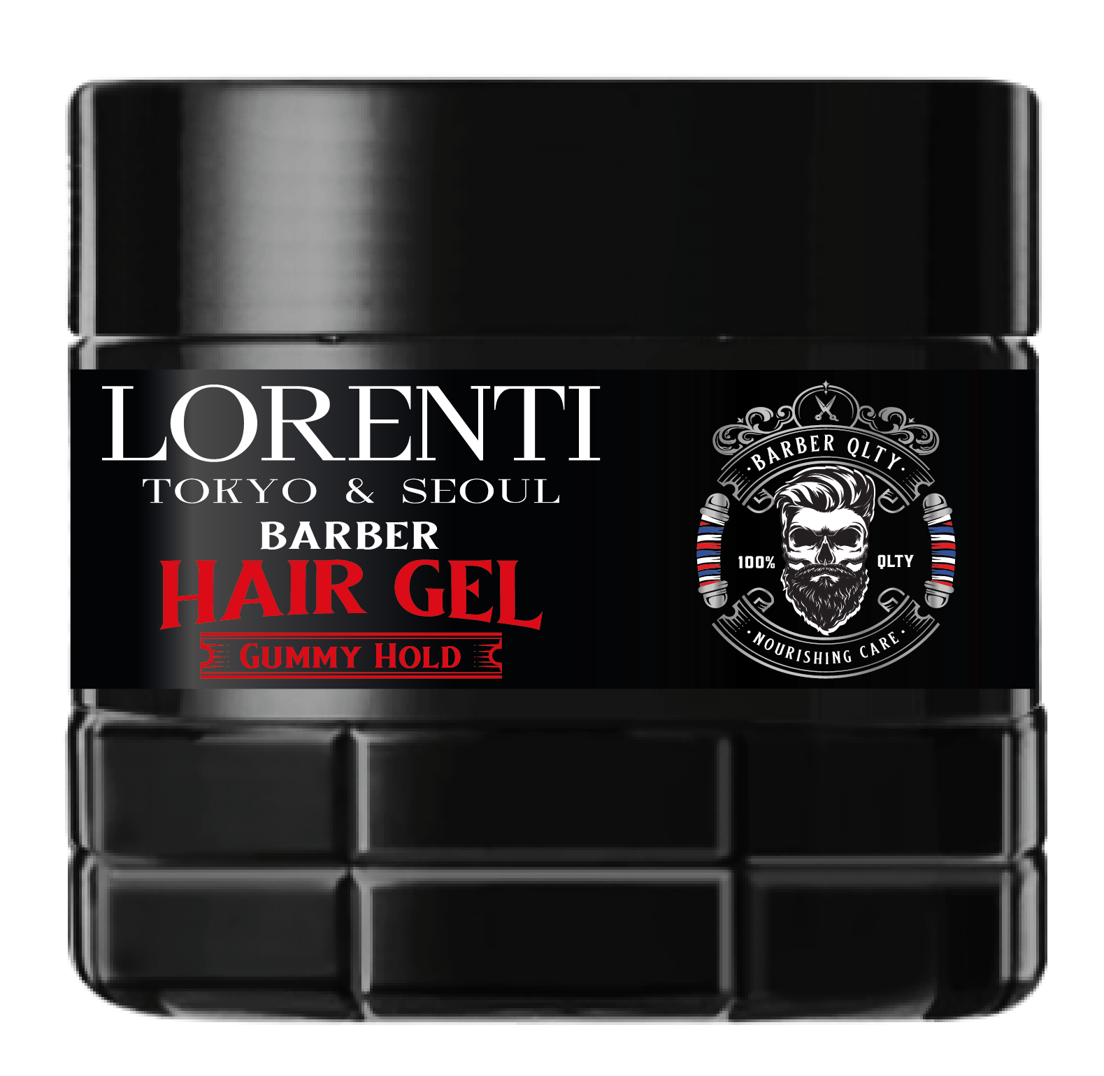 LORENTI TOKYO & SEOUL Barber Hair Styling Gel KERATIN, GUMMY HOLD, ARGAN OIL, BIOTIN 500ml