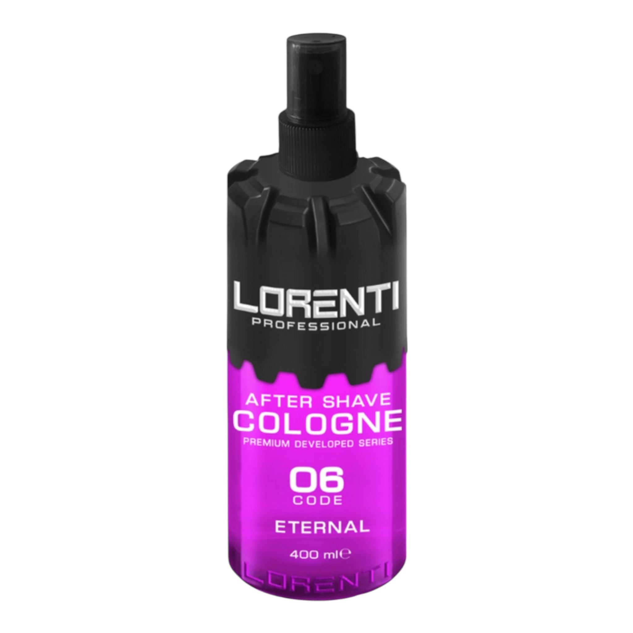 Lorenti Professional After Shave Cologne Set 01–06 – Classic, Wild, Storm, Iceberg, Energy, Eternal, Royal & Legend | Frische & Pflege nach der Rasur | 400 ml Premium Barbershop Serie
