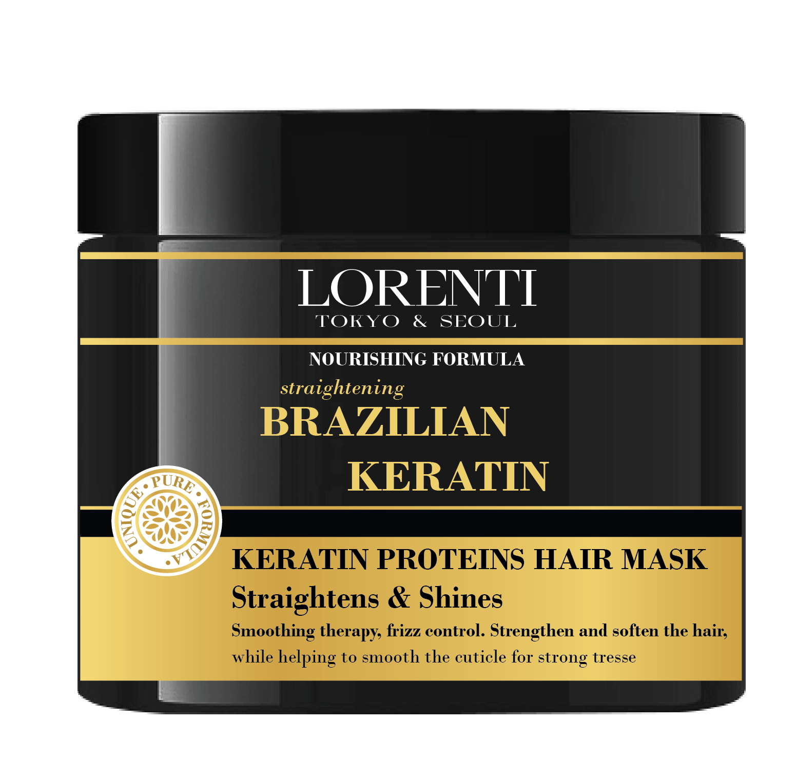 Lorenti Brazilian Keratin Hair Mask – Intensive Keratin Haarkur gegen Frizz & für Glanz