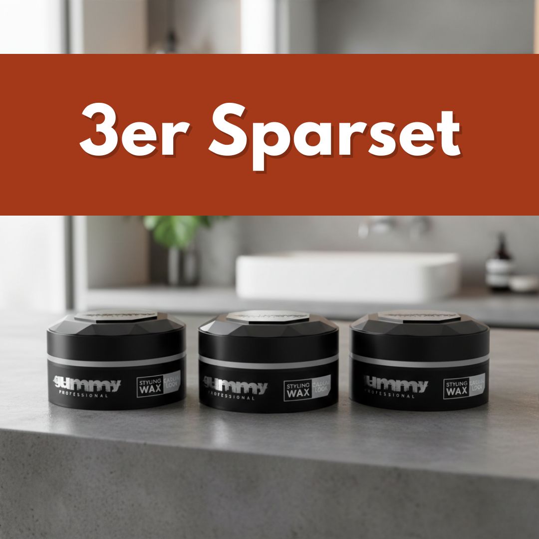 3er Sparset Gummy Styling Wax Casual Look 3x150 ml – Natürliches Stylingwachs für flexiblen Halt & lässige Styles
