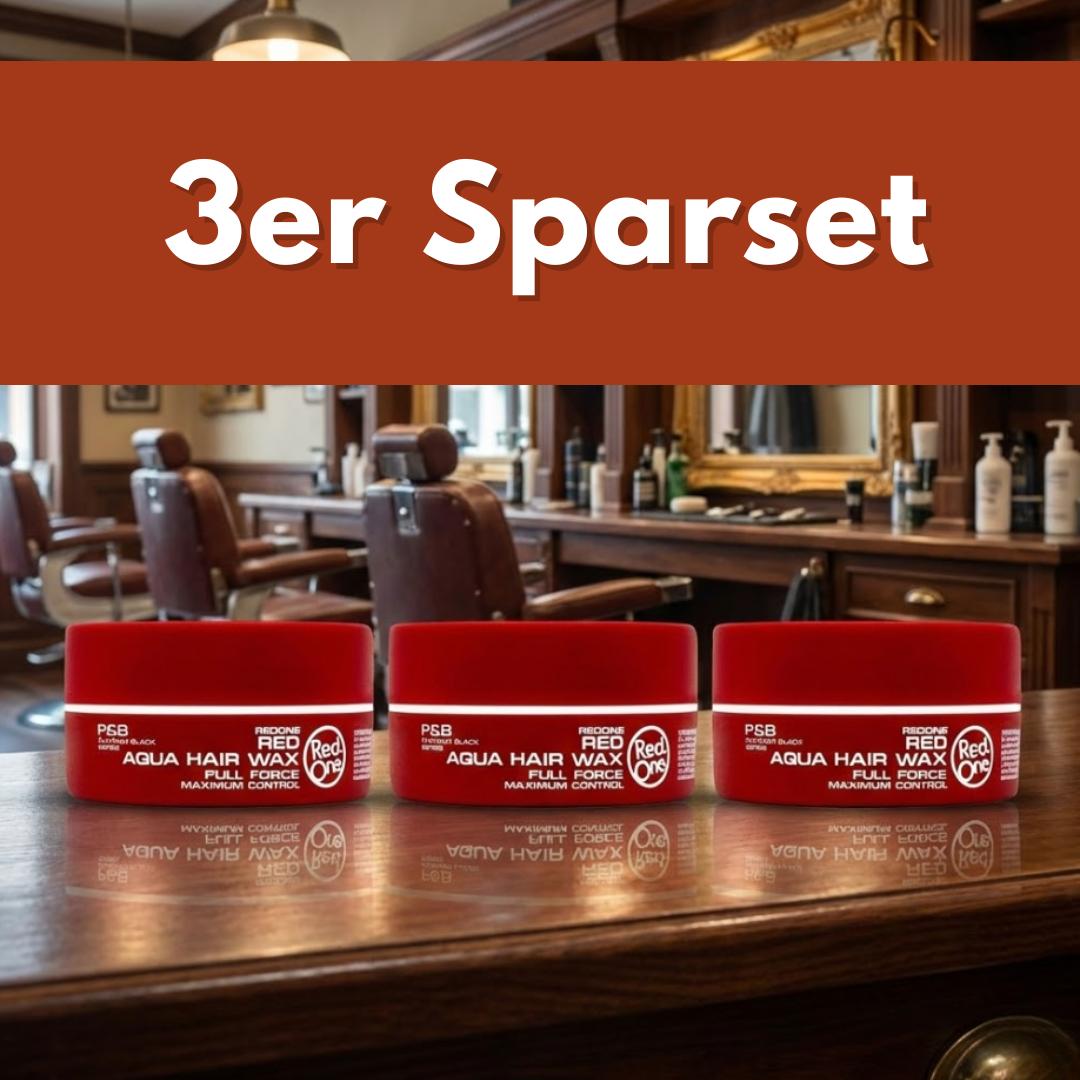 3ER SPARSET RedOne Red Aqua Hair Wax 3x150 ml – Full Force Halt & intensiver Glanz