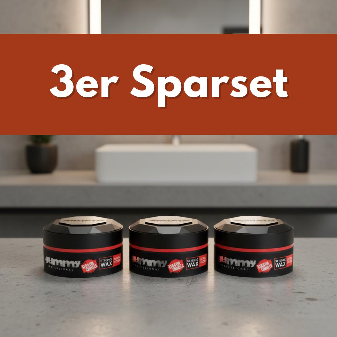3ER SPARSET Gummy Styling Wax Ultra Hold 3x150 ml – Ultra-starker Halt & präzise Definition für anspruchsvolle Stylings