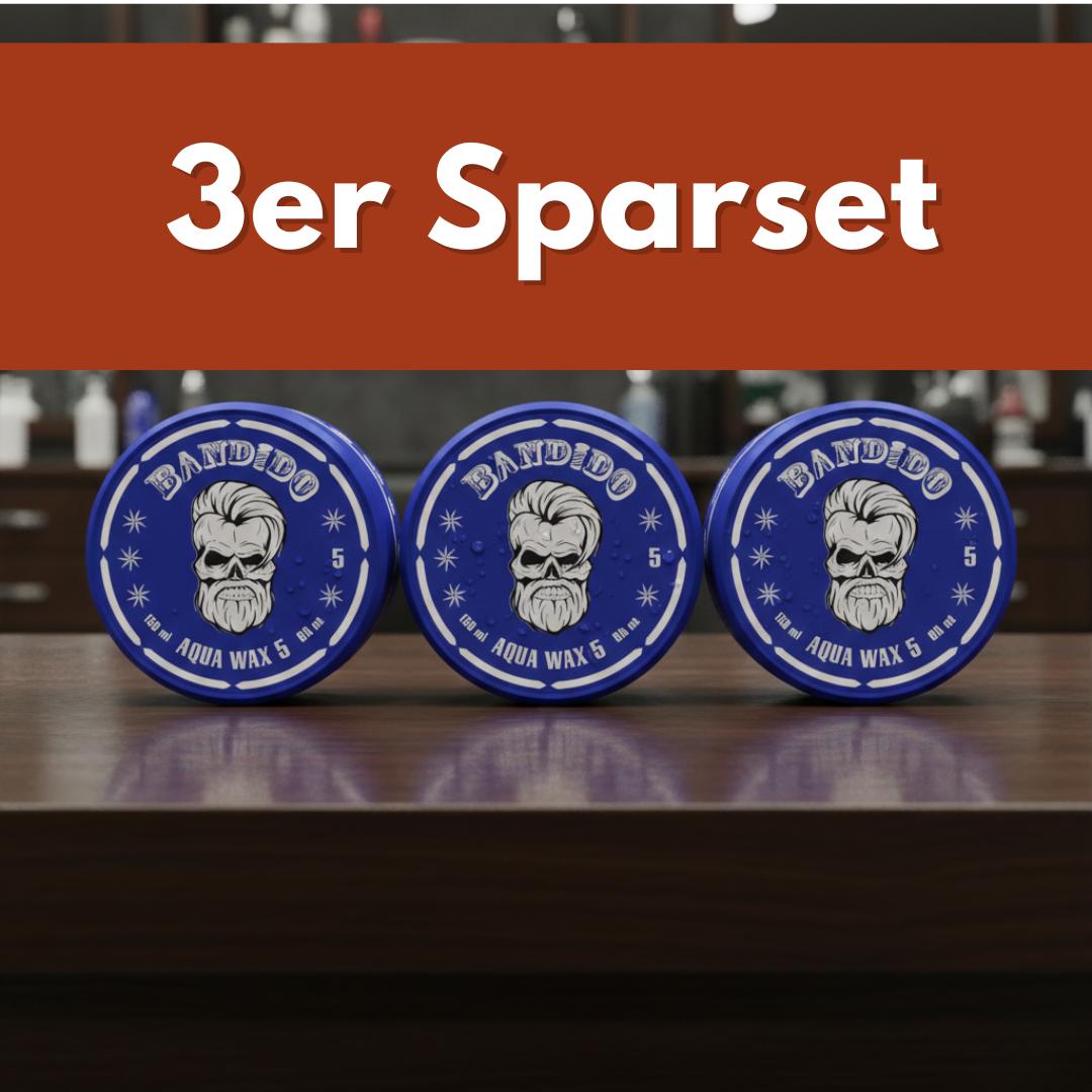 3ER SPARSET Bandido Aqua Hair Wax Nr.5 |3x150ml