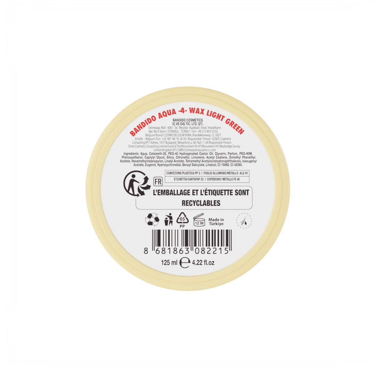 Bandido Aqua Wax Nr.4 Green 125ml Haarwachs - AZURUM