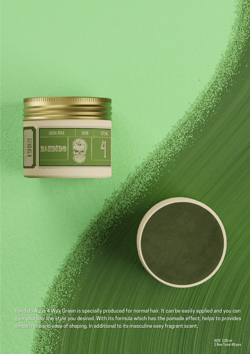 Bandido Aqua Wax Nr.4 Green 125ml Haarwachs - AZURUM