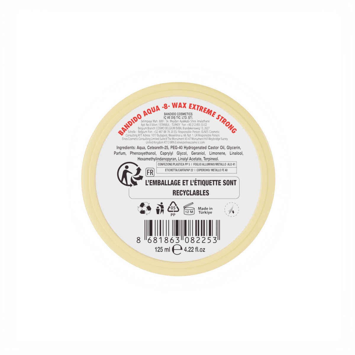Bandido Aqua Wax Nr.8 extreme strong 125ml Haarwachs - AZURUM