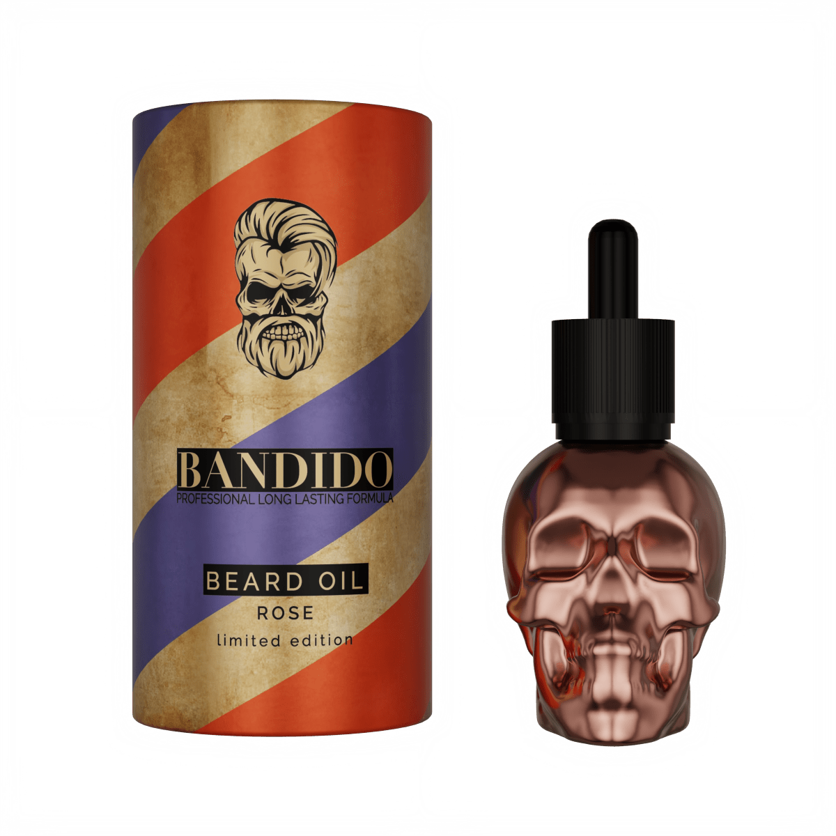 Bandido Bart Öl 40ml Rose - AZURUM