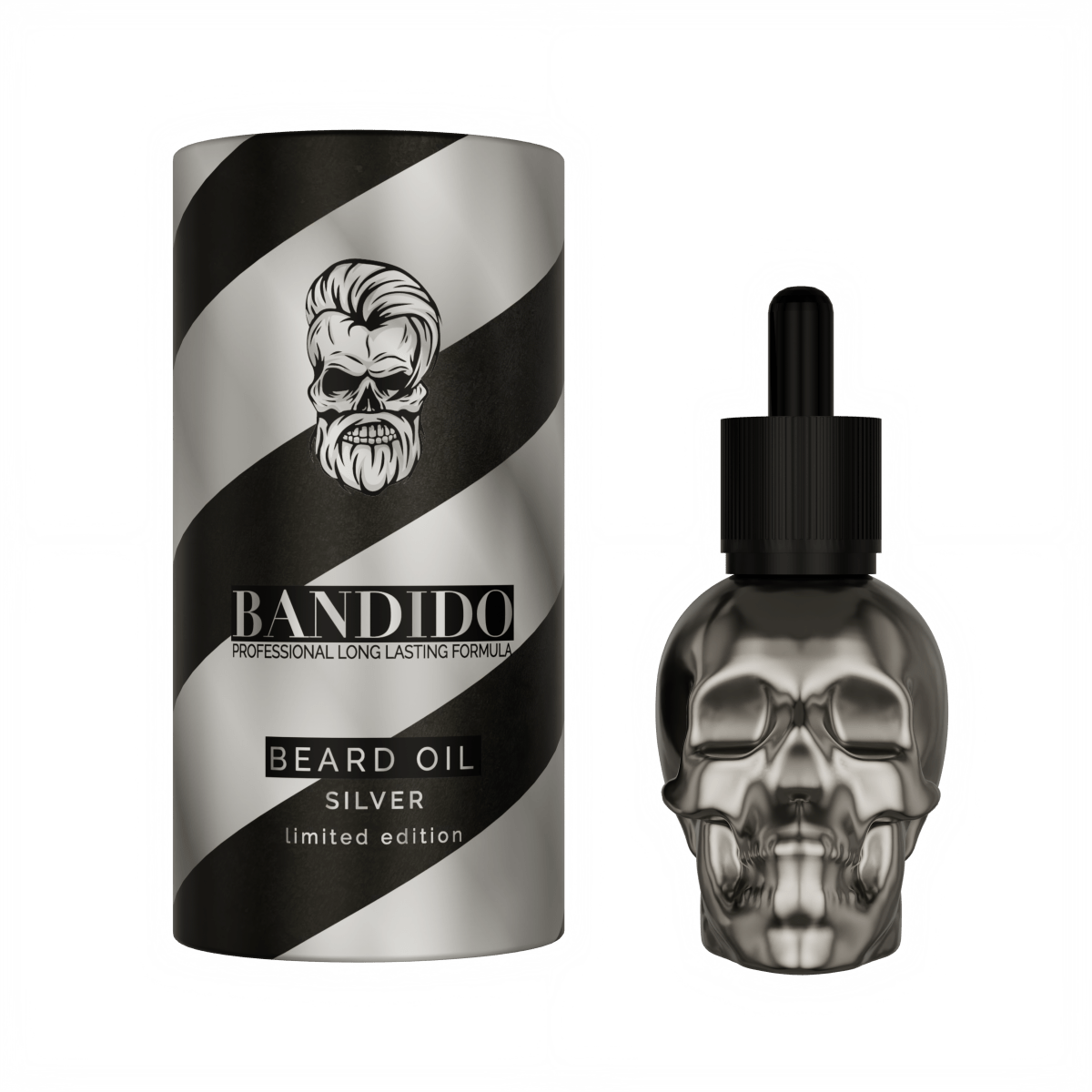 Bandido Bart Öl 40ml SIlver - AZURUM