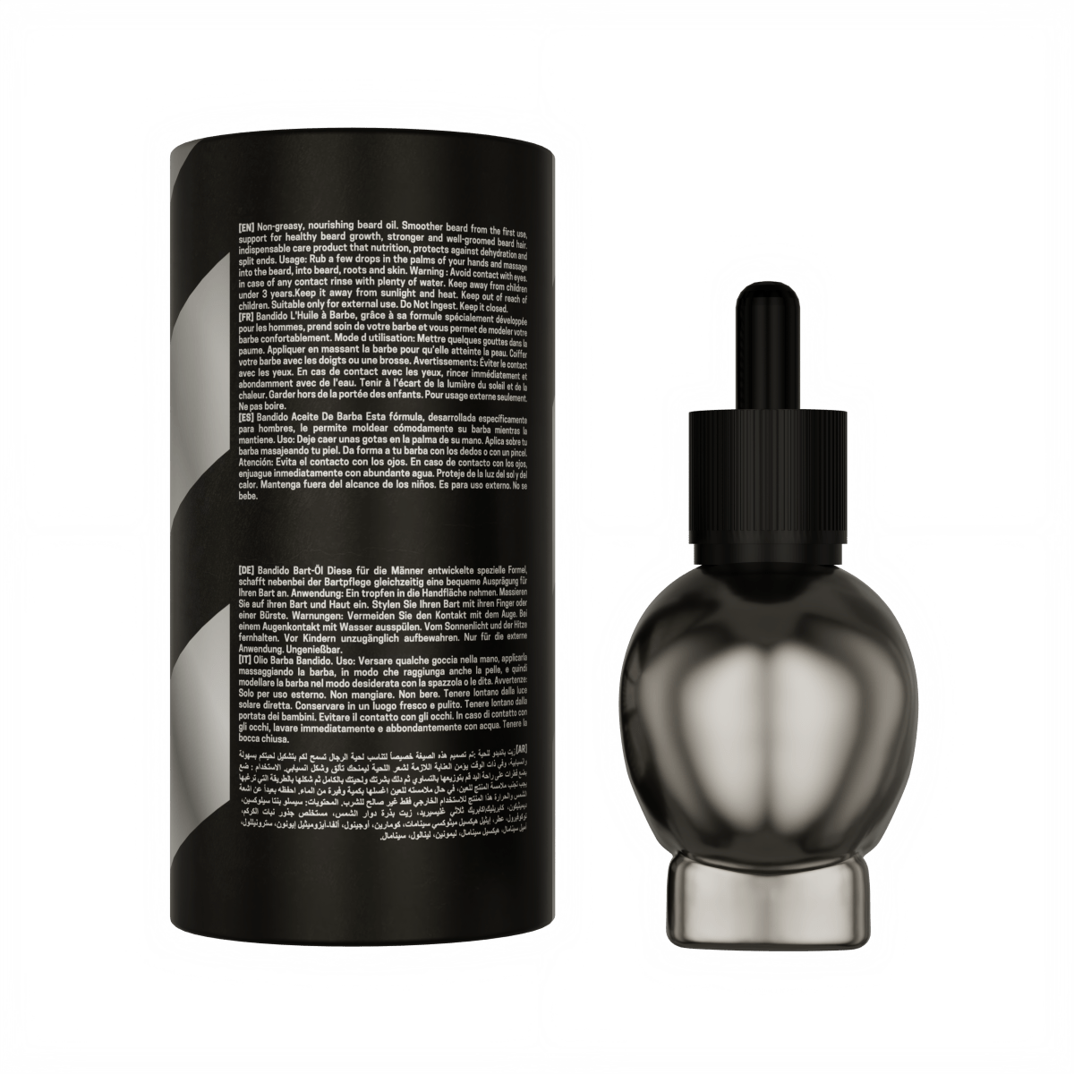 Bandido Bart Öl 40ml SIlver - AZURUM