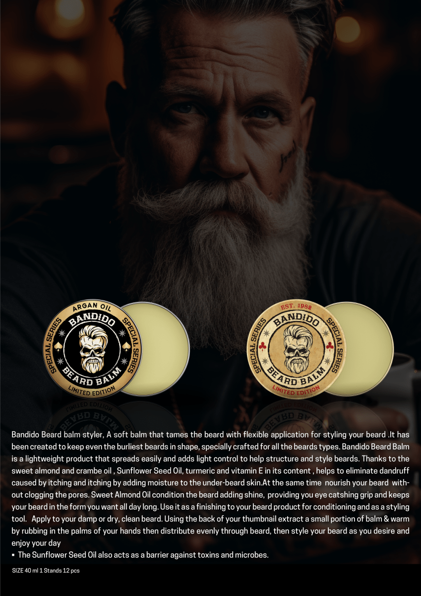 Bandido Beard Balm 40ml Klassik mit zitrischem Duft - AZURUM