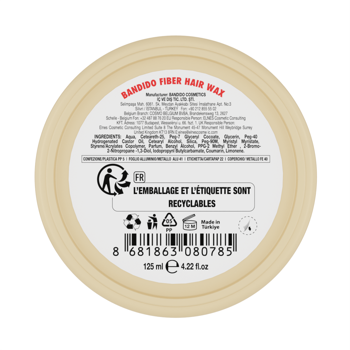Bandido Fiber Hair Wax Spider 125ml Haarwachs - AZURUM