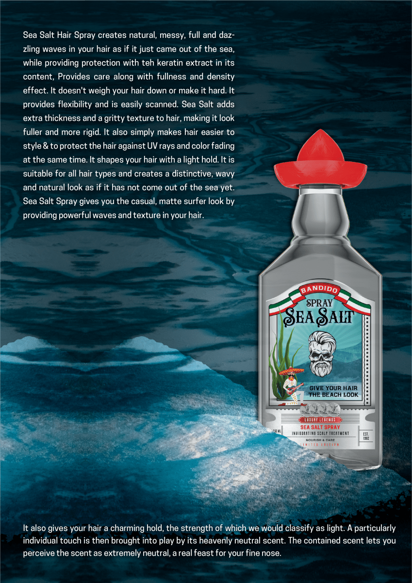 Bandido Hair Sea Salt Spray 250ml Salzspray für Haare - AZURUM