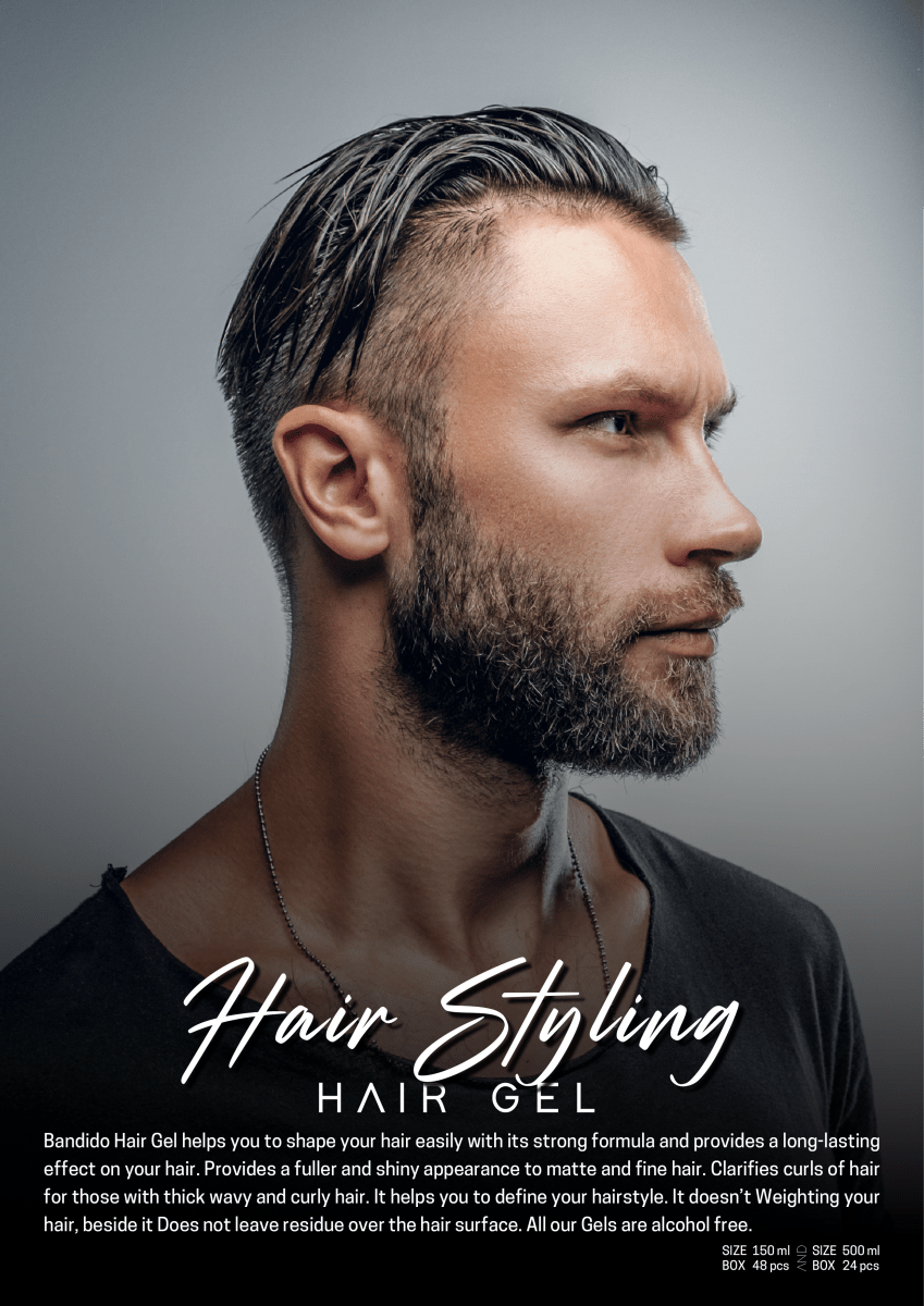 Bandido Hair Styling Gel Men 500ml 04 CRAZY Haargel - AZURUM