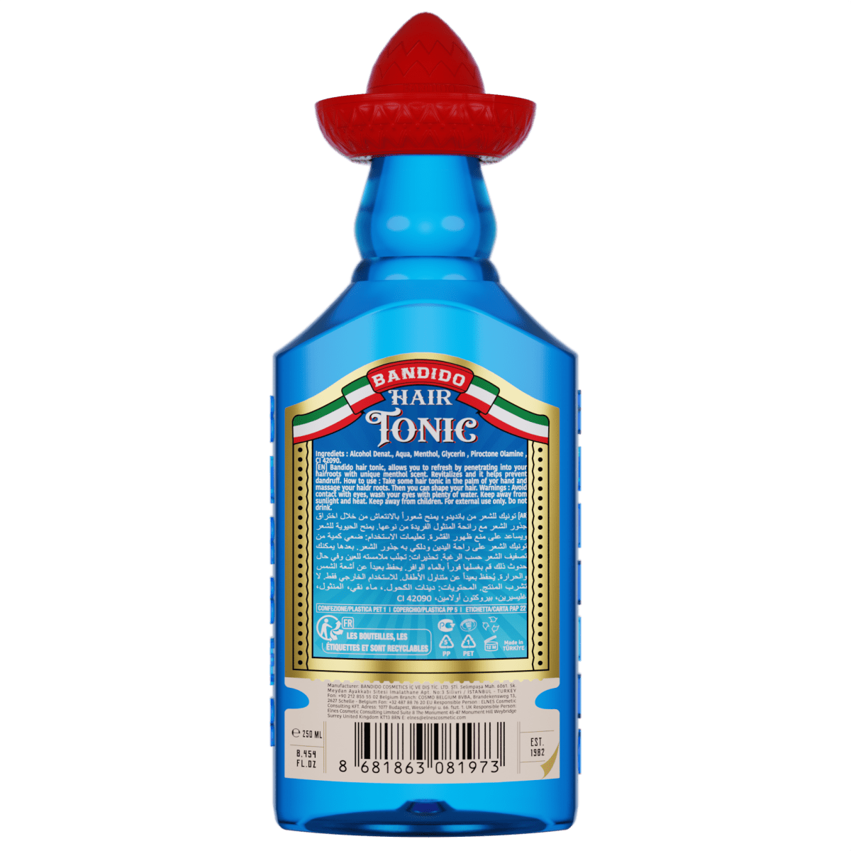 Bandido Hair Tonic For Men 250ml Erfrischendes Haarwasser Herren - AZURUM