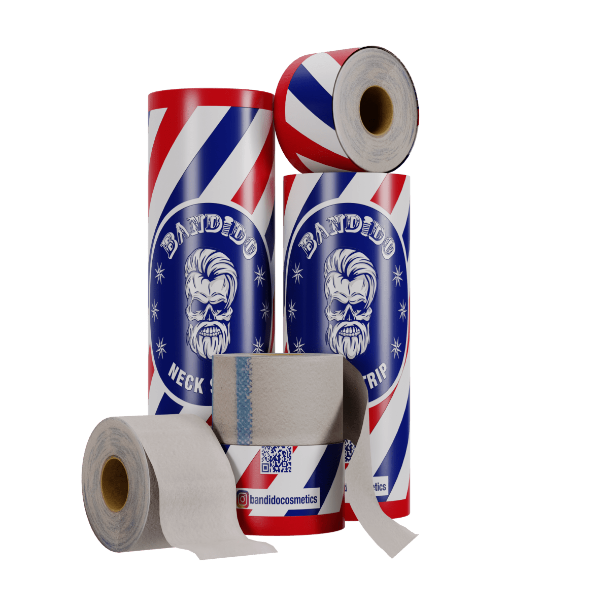 Bandido Halsschutzkrause 1 Stange mit 5 Rollen a 100 Stück - AZURUM