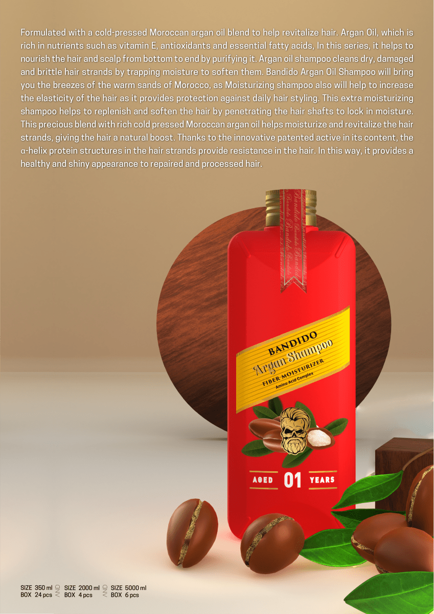 Bandido Men Argan Shampoo 350ml - AZURUM