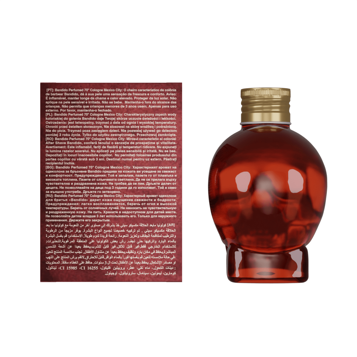 Bandido Perfumed Cologne Mexico City 400ml Splash After Shave - AZURUM