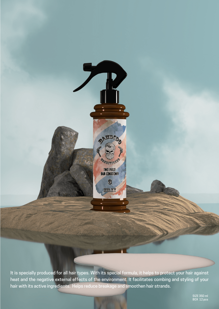Bandido Two Phase Hair Conditioner 350ml, 2 - Phasen - Spülung für trockenes Haar (MILKY) - AZURUM