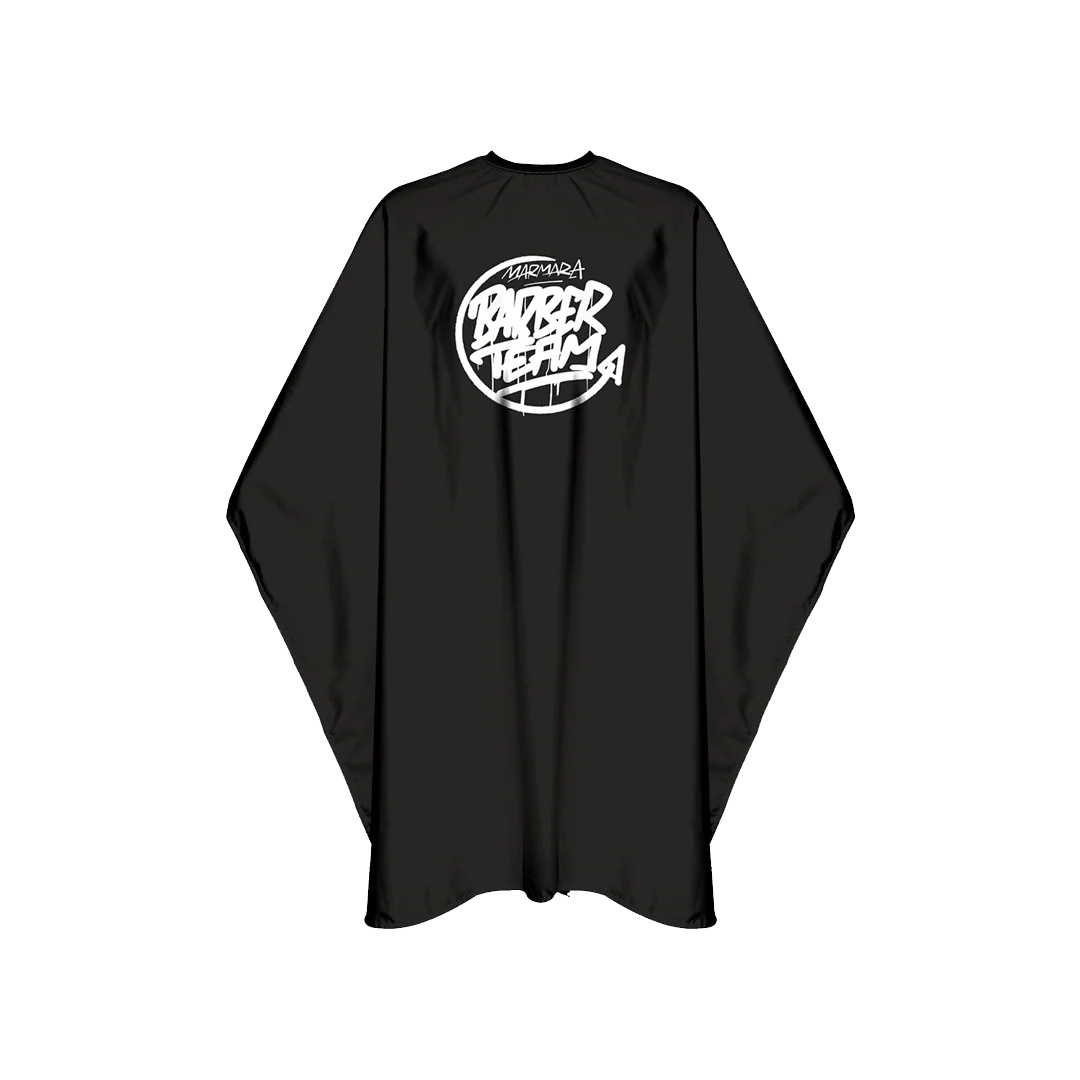 BARBER CAPE TEAM PRO BLACK - AZURUM
