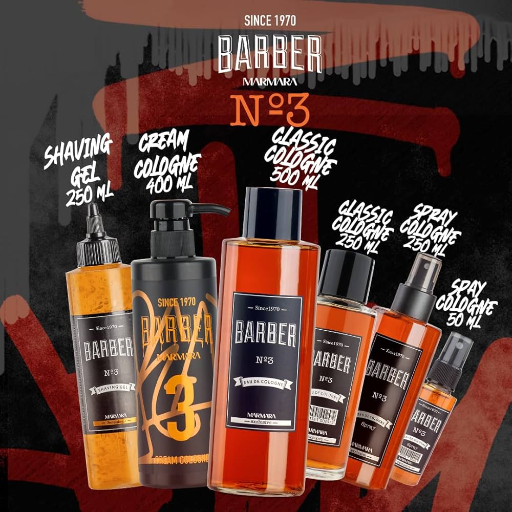 BARBER CREAM COLOGNE 400 ML NO.3 - AZURUM