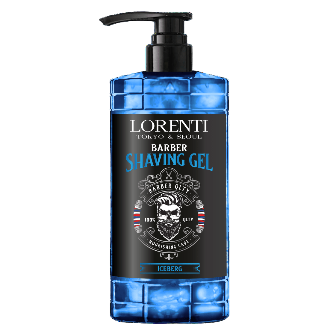 LORENTI TOKYO & SEOUL Barber Rasiergel Männer ICEBERG 1000ml - AZURUM