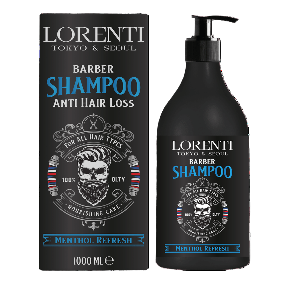 LORENTI TOKYO & SEOUL Barber Shampoo Anti Dandruff Men 1000ml - AZURUM