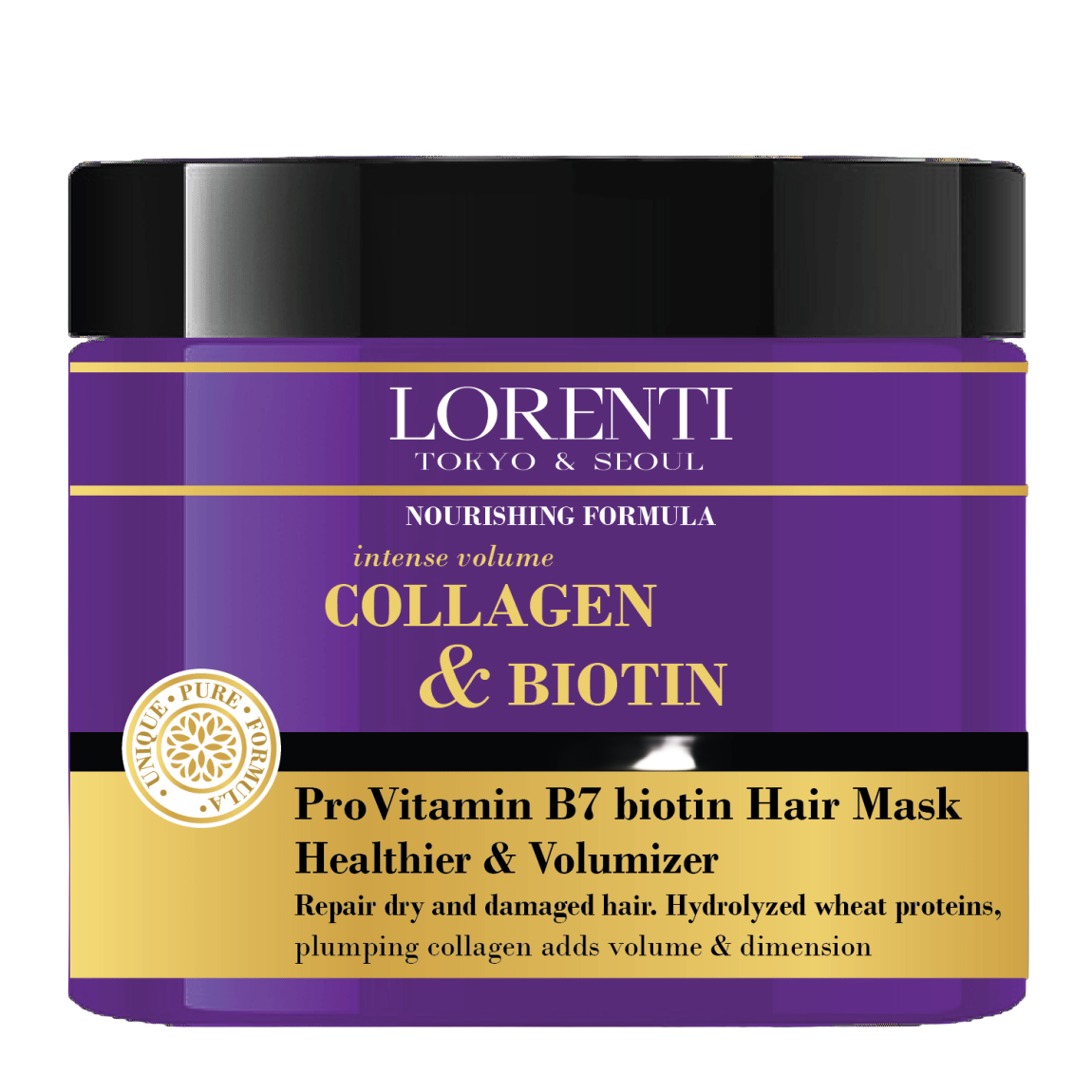LORENTI TOKYO & SEOUL Haarmaske 500 ml Collagen & Biotin - AZURUM