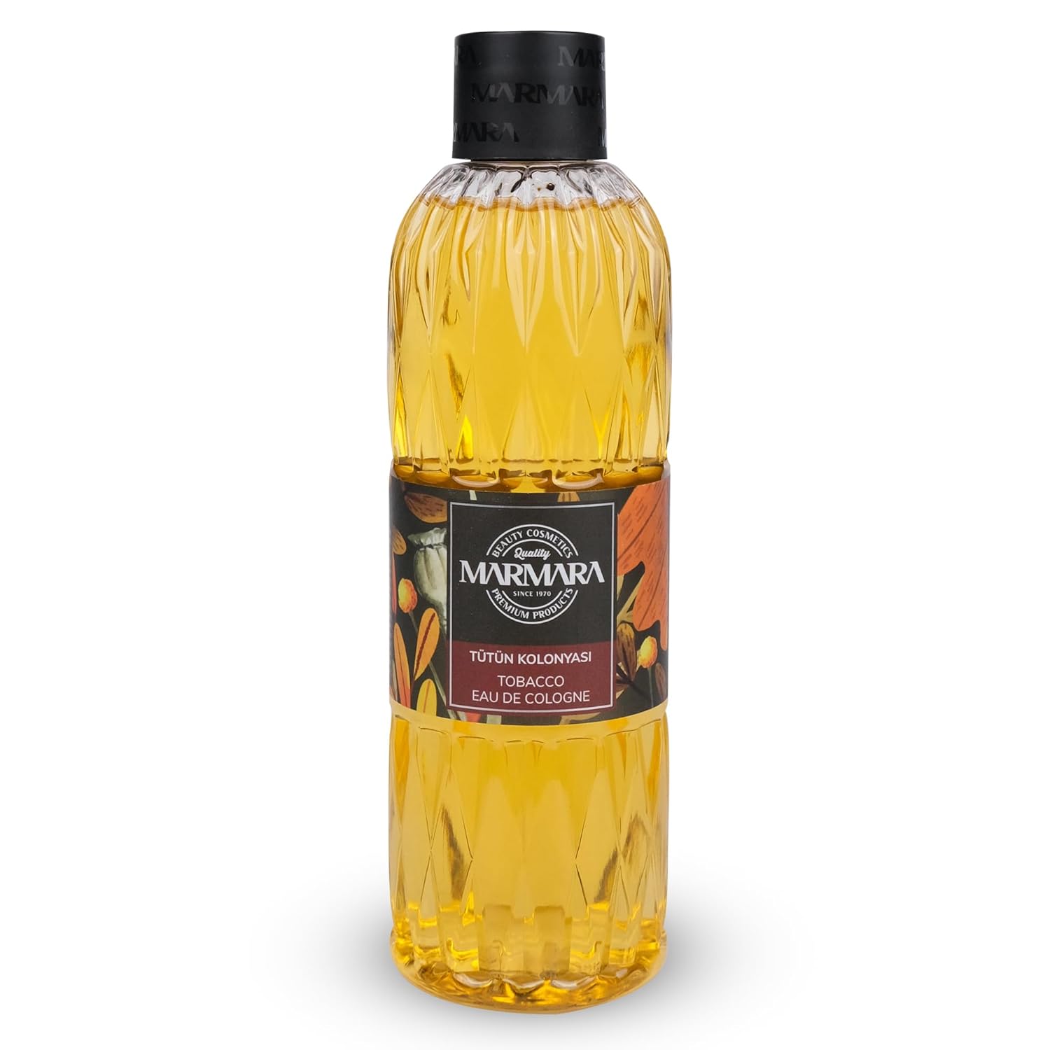 MARMARA After Shave Cologne Warm, Rauchig 200ml & 400ml Tütün Kolonya & 400ml Rosenwassser, Gül Suyu, Türkisches Handwasser, Kölnischwasser